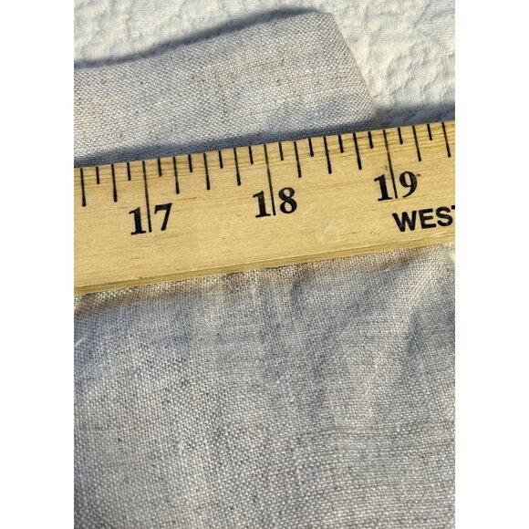 Chicos Plus Size Oatmeal Linen Cropped Pull On Trousers Button Ankle Size 16 - Picture 12 of 13